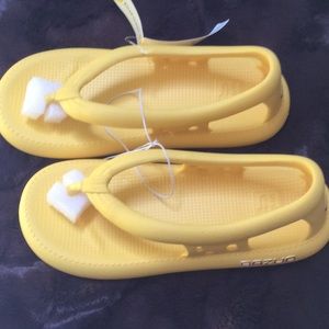New Yellow Rubber Sandals